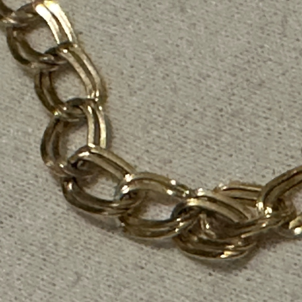 10K Yellow Gold Double Link Italian Bracelet
